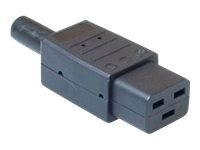 C19 CONNECTOR ZWART. 1 stk