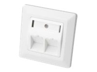DIGITUS FACEPLATE FOR KEYSTONEJACKS 2X RJ45 .IN