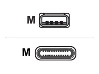 USB 3 Type Angled C to A Cable 2.0m