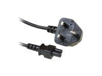 Netsnoer UK connector - C5 zwart 1 8 m