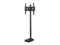 B-TECH PRO Install BT8577 - Stand - for flat panel - bolt-down - black - screen size: up to 75\" - mounting interface: 600 x 400 mm - floor-standing