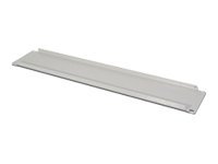2U blank panel color grey (RAL 7035)