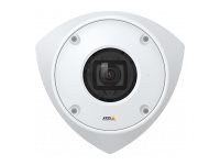 AXIS Q9216-SLV White - Network surveillance camera - dome - ligature-resistant - colour (Day&Night) - 4 MP - 2304 x 1728 - 720p, 1080p - M12 mount - fixed iris - fixed focal - audio - HDMI - LAN 10/100 - MJPEG, H.264, HEVC, H.265, MPEG-4 AVC - PoE Plus