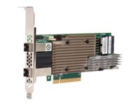 Broadcom MegaRAID SAS 9380-8i8e - Storage controller (RAID) - 8 Channel - SATA / SAS 12Gb/s - low profile - RAID RAID 0, 1, 5, 6, 10, 50, JBOD, 60 - PCIe 3.0 x8