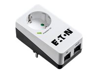 Eaton Protection Box 1 Tel@ DIN - Surge protector - AC 220-250 V - 4000 Watt - output connectors: 1 - white