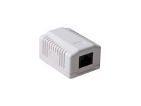 WALL MOUNTBOX C5E 1 PRT UNSH. 1 stk
