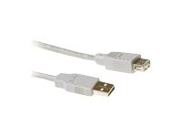 ACT - USB-verlengkabel - USB (M) naar USB (V) - 1.8 m - ivoor