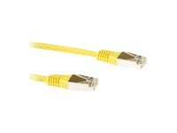ACT CAT6 S/FTP LSZH patchkabel geel 0.5 m