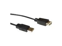 Intronics - USB extension cable - 4 PIN USB Type A (M) - 4 PIN USB Type A (F) - 1.8 m - black