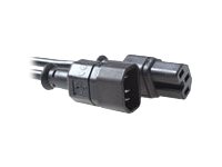 Voedingskabel - IEC 60320 C14 naar IEC 60320 C15 - 230 Volt wisselstroom V - 2 m - zwart