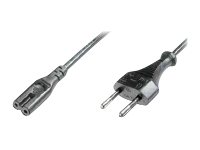 DIGITUS POWER CORD EURO-C7 M/F 18M H03VVH2-F 0.75QMM BL