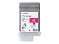 Canon PFI-102 M - 130 ml - magenta - original - ink tank - for imagePROGRAF iPF500, iPF510, IPF600, iPF605, iPF610, iPF700, iPF710, iPF720, LP17, LP24