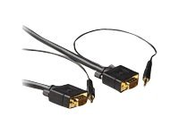 ACT Ultra High Performance - VGA / audio cable - HD-15, mini-phone stereo 3.5 mm  (M) - HD-15, mini-phone stereo 3.5 mm  (M) - 7 m - black
