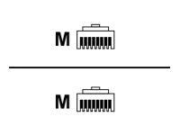 RJ45 - RJ45 3.5m coiled cable for