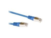 ACT - Patch cable - RJ-45 (M) - RJ-45 (M) - 1 m - screened shielded twisted pair (SSTP) - CAT 6 - blue