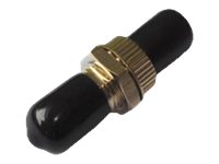 ST / ST Simplex Coupler with blk caps mlST / ST Simplex Coupler with black caps Multimode