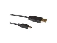 USB-kabel - USB (M) naar mini USB type B (M) - 1.8 m - zwart