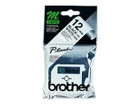 Brother M-K231SBZ - Black on white - Roll (1.2 cm x 4 m) 1 cassette(s) blister - non-laminated tape - for P-Touch PT-55, PT-65, PT-75, PT-80, PT-85, PT-BB4, PT-M95