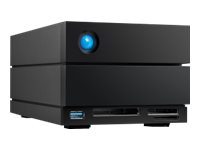 LaCie 2big Dock STLG36000400 - Hard drive array - 36 TB - 2 bays (SATA-600) - HDD 18 TB x 2 - Thunderbolt 4, USB 3.2 Gen 2 (external) - with 5 years Rescue Data Recovery Service Plan