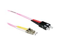 ACT LC-SC 50/125um OM4 Duplex fiber optic patchkabel 7 m