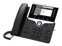 Cisco IP Phone 8811 - VoIP phone - SIP, RTCP, RTP, SRTP, SDP - 5 lines - charcoal - remanufactured - TAA Compliant
