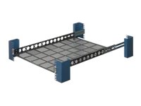 Fixed 2 4 Post Rack Mount Shelf 24in Depth max. 45kg