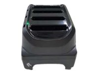 TC21/TC26 4-SLOT BATTERY CHARGER SUPPORTS BOTH BASIC AND EXTENDED BATTERIES. POWER SUPPLY DC CABLE AND AC LINE CORD SOLD SEPARATELY (PWR-BGA12V50W0WW CBL-DC-388A1-01)