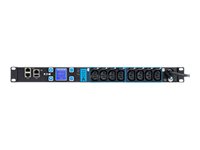 Eaton ePDU G3 Managed - Power distribution unit (rack-mountable) - AC 230 V - 1-phase - Ethernet 10/100, RS-232 - input: IEC 60320 C20 - output connectors: 8 (power IEC 60320 C13) - 1U - 3 m cord