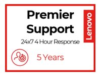 Lenovo Premier 4-Hour - Extended service agreement - parts and labour - 5 years - on-site - 24x7 - response time: 4 h
