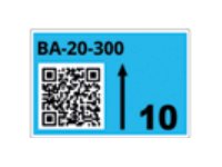 Roll of pre-cut labels for racks and pal