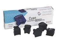 Xerox ColorStix Phaser 8200 - Cyan - solid inks - for Phaser 8200B, 8200DP, 8200DX, 8200MB, 8200MDP, 8200MDX, 8200MN, 8200N