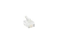RJ12 PLUG 6/6 MAS.. Zak 25 stk