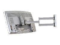 B-TECH BT7513 - Mounting kit (articulating arm, wall mount) - Tilt & Swivel - for flat panel - black - screen size: up to 23\" - wall-mountable