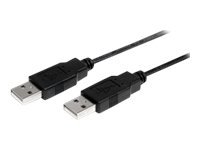 StarTech.com 1m USB 2.0 A to A Cable - M/M - 1m USB 2.0 aa Cable - USB a male to a male Cable (USB2AA1M) - USB cable - USB (M) to USB (M) - USB 2.0 - 1 m - black - for P/N: ST4200MINI2, SV231HDMIUA
