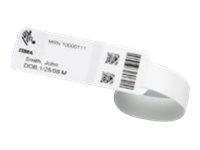 Wristband Polyester25.4x201.6mm Infant Coated 25.4mm core Plain 6/BOX