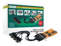 Serial I/O RS232 PCI Add-On Card 4-port