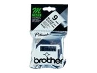 Brother M-K221BZ - Black on white - Roll (0.9 cm x 8 m) 1 cassette(s) label tape - for P-Touch PT-55, PT-65, PT-75, PT-80, PT-85, PT-90, PT-BB4, PT-M95