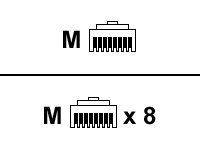 Cisco - Serial RS-232 cable - HD-68 (M) to RJ-45 (M) - 3 m - for Cisco 1801, 1802, 1803, 1811, 1812, 2801, 2811, 2821, 2851, 3825, 3845