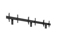 Chief Fusion FCA3X1U - Mounting component (3 interface brackets, horizontal rail) - for video wall - black - screen size: 40\"-55\" - stand mountable - for Fusion LBM3X2UP, LBM3X2UP 3, LVM3X2UP