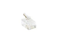 RJ11 PLUG 4/6 MOD.. Zak 25 stk