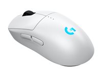 Logitech G PRO 2 - Mouse - gaming - right and left-handed - optical - 8 buttons - wireless, wired - 2.4 GHz, USB - USB Logitech LIGHTSPEED receiver - white