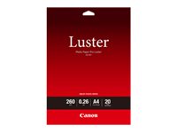 Canon Photo Paper Pro Luster LU-101 - Luster - 260 micron - A4 (210 x 297 mm) - 260 g/m² - 20 sheet(s) photo paper - for PIXMA PRO-1, PRO-10, PRO-100, TS7450i