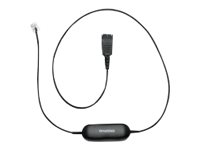 Jabra GN1200 smartcord coiled QD-RJ10 for connecting wired headsets to deskphone straight cable