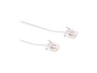MOD KAB RJ11-RJ11 WIT  5.00M. 1 stk