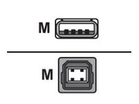 KIT USB CABLE 6IN A TO B