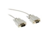 Intronics - Printer extension cable - DB-9 (F) - DB-9 (M) - 1.8 m - moulded - ivory