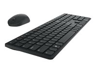 Dell Pro KM5221W - Keyboard and mouse set - wireless - 2.4 GHz - AZERTY - Belgium - black - for Latitude 5520