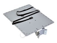 Ergotron Large Utility Shelf - Shelf - for projector / printer - grey - for Neo-Flex ESD WorkSpace, TeachWell LCD Mobile Digital Platform, Mobile Digital Platform