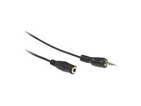 Intronics - Verlengkabel voor audio - stereo mini jack (V) naar stereo mini jack (M) - 3 m - zwart