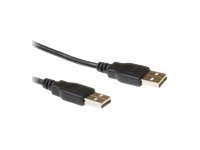 USB-kabel - USB (M) naar USB (M) - 1.8 m - zwart